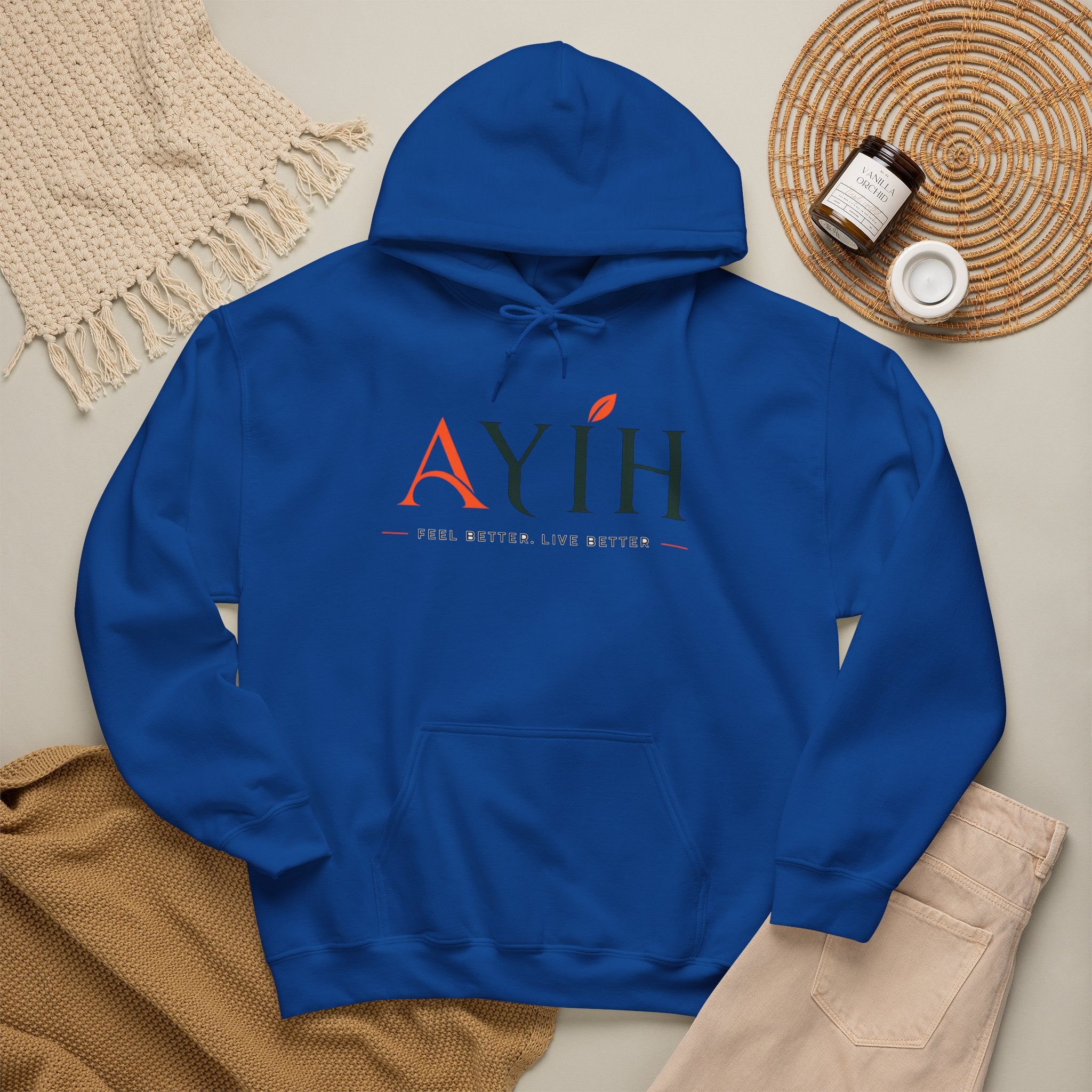 AYIH Logo Hoodie — Feel Better, Live Better Branded Pullover