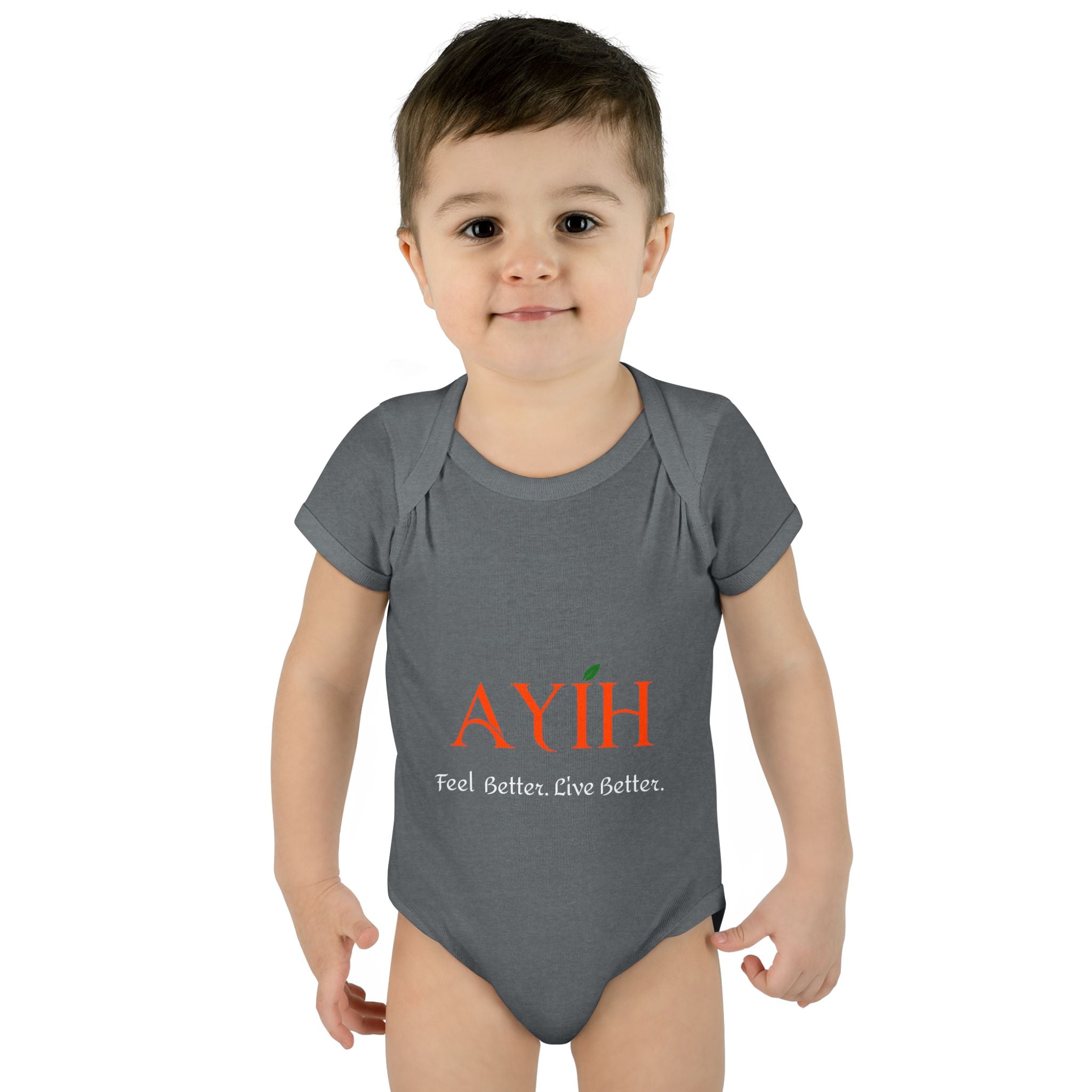 Baby Bodysuit - 'AYIH' Logo Infant One-Piece (Feel Better. Live Better.)