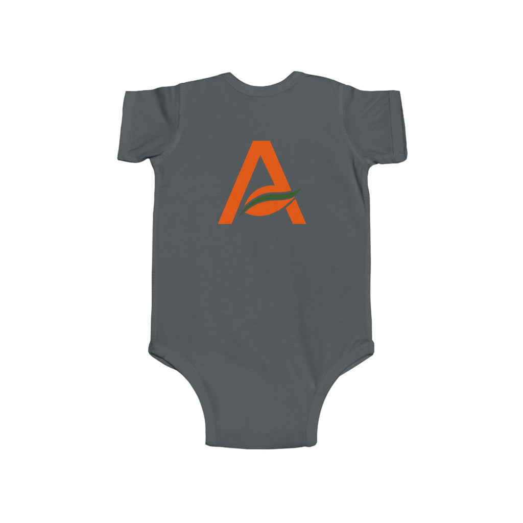 Infant Bodysuit with 'A' Logo & AYÍH Text – Baby Onesie