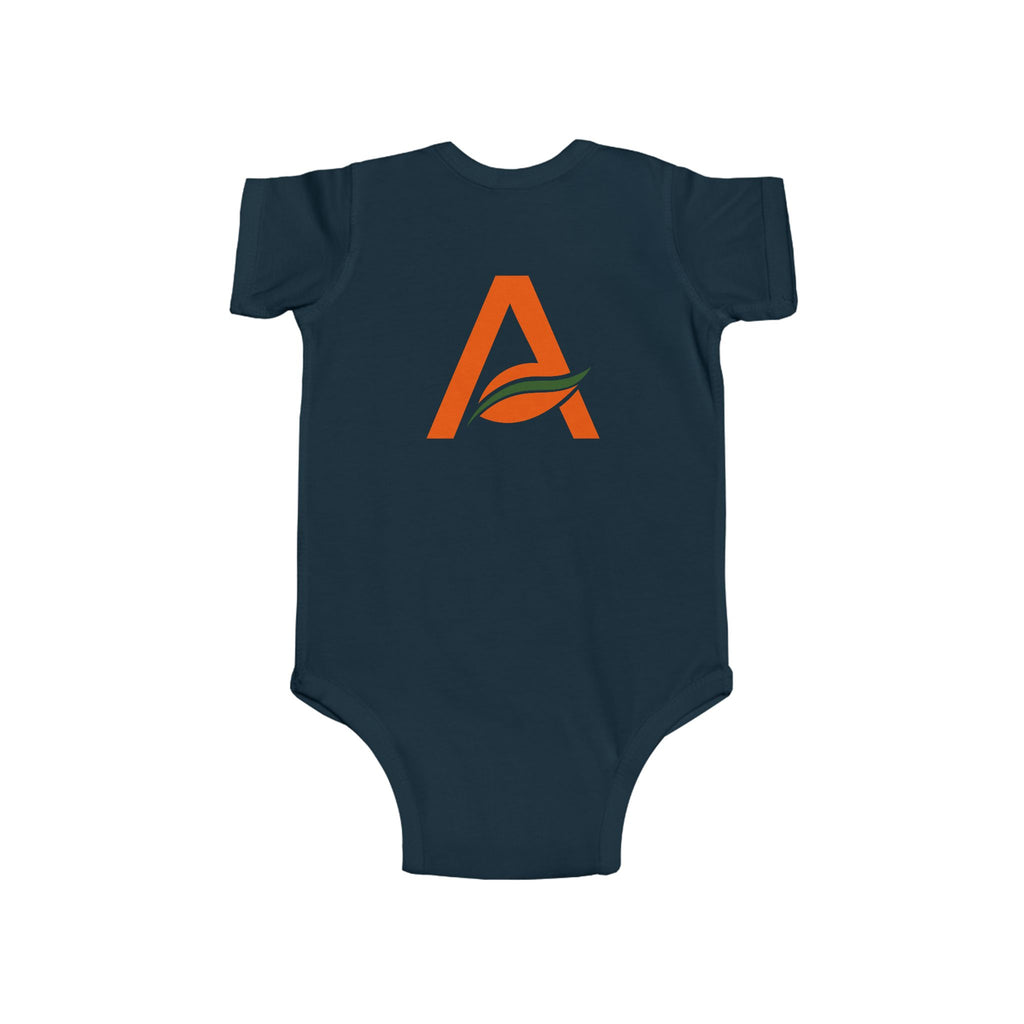 Infant Bodysuit with 'A' Logo & AYÍH Text – Baby Onesie