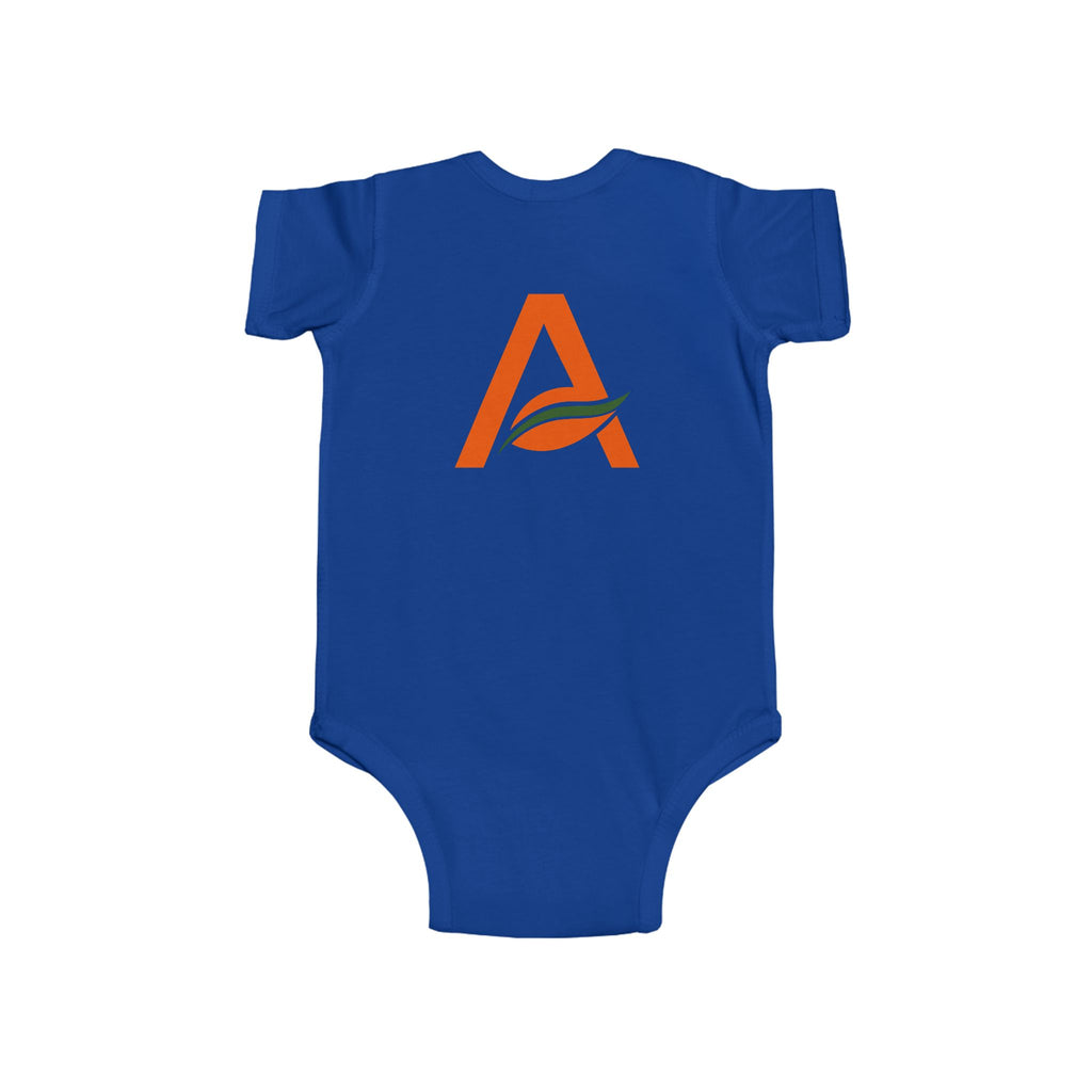 Infant Bodysuit with 'A' Logo & AYÍH Text – Baby Onesie