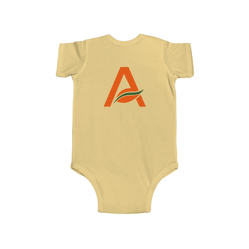 Infant Bodysuit with 'A' Logo & AYÍH Text – Baby Onesie