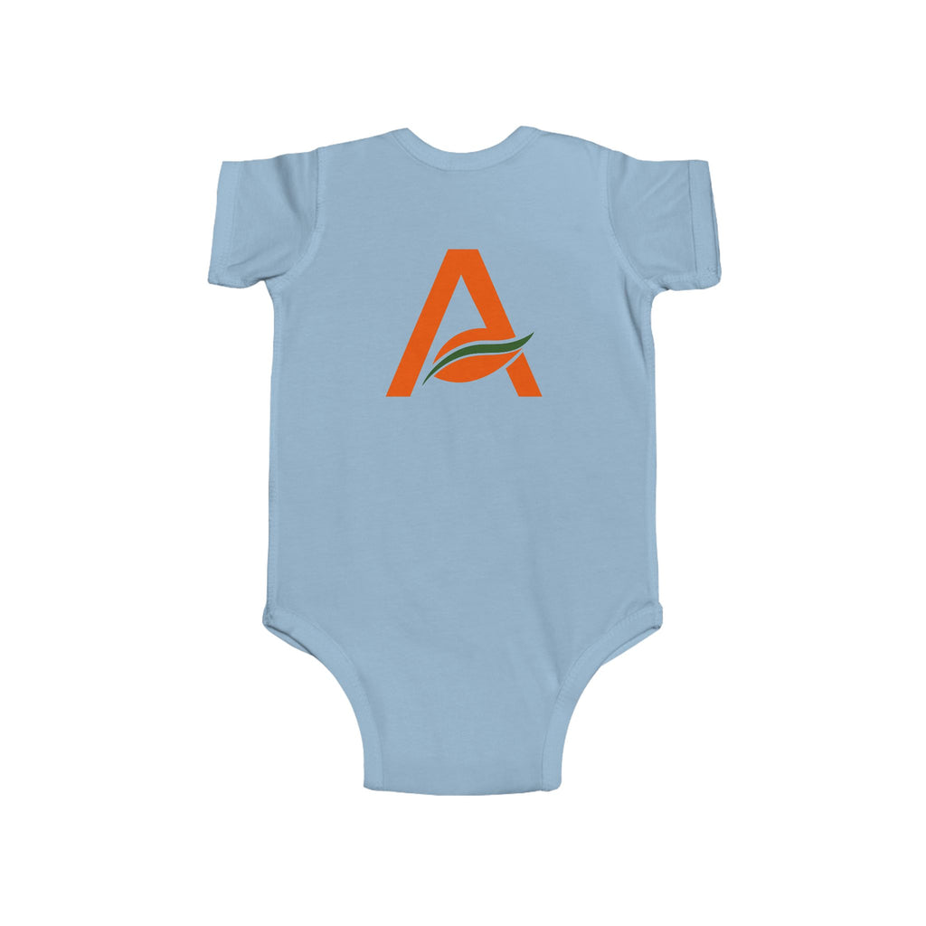 Infant Bodysuit with 'A' Logo & AYÍH Text – Baby Onesie