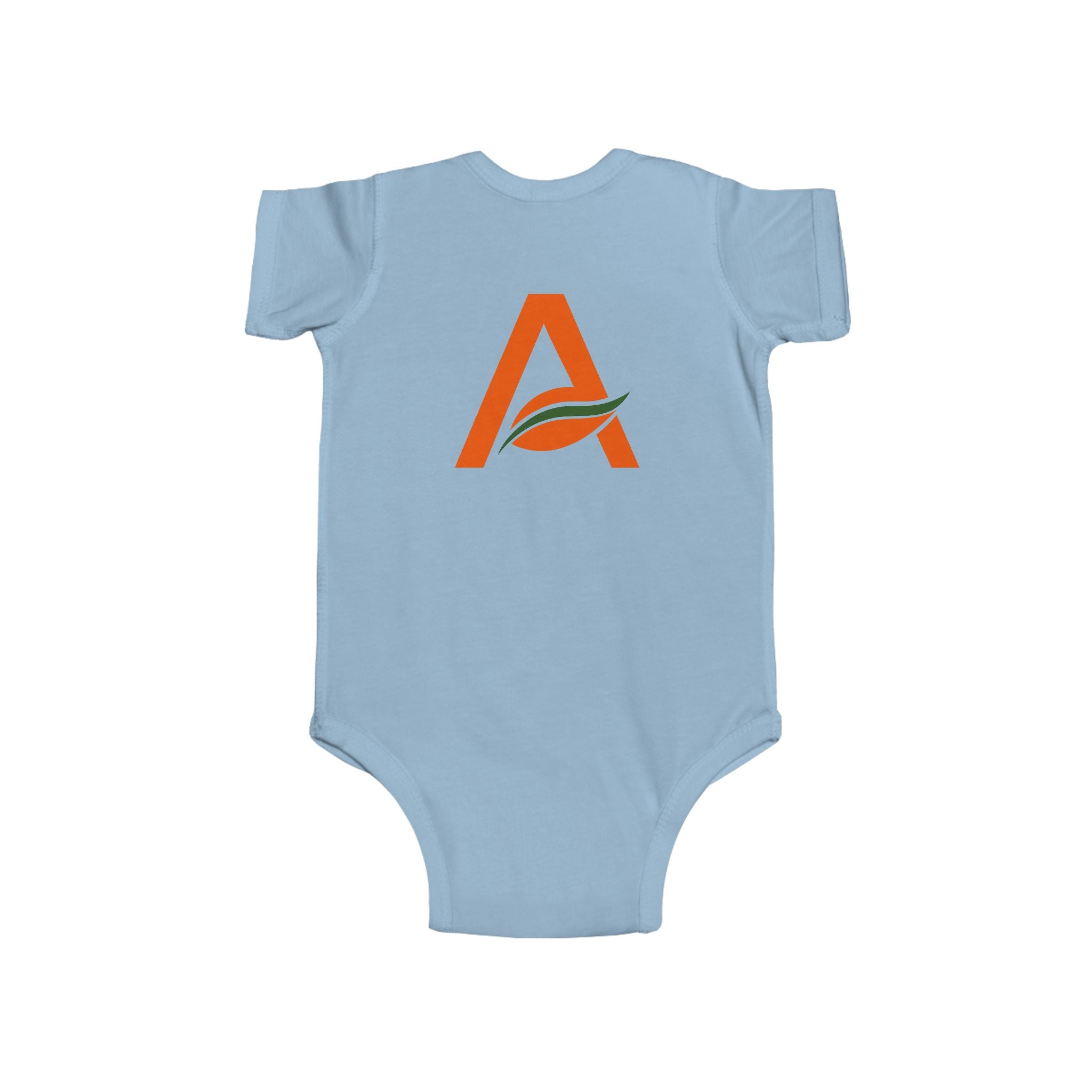 Infant Bodysuit with 'A' Logo & AYÍH Text – Baby Onesie