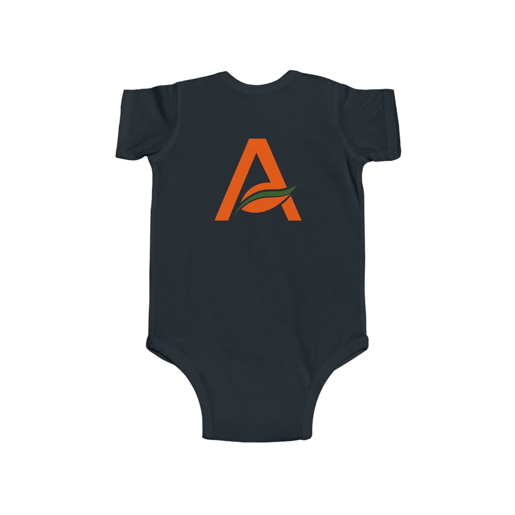 Infant Bodysuit with 'A' Logo & AYÍH Text – Baby Onesie