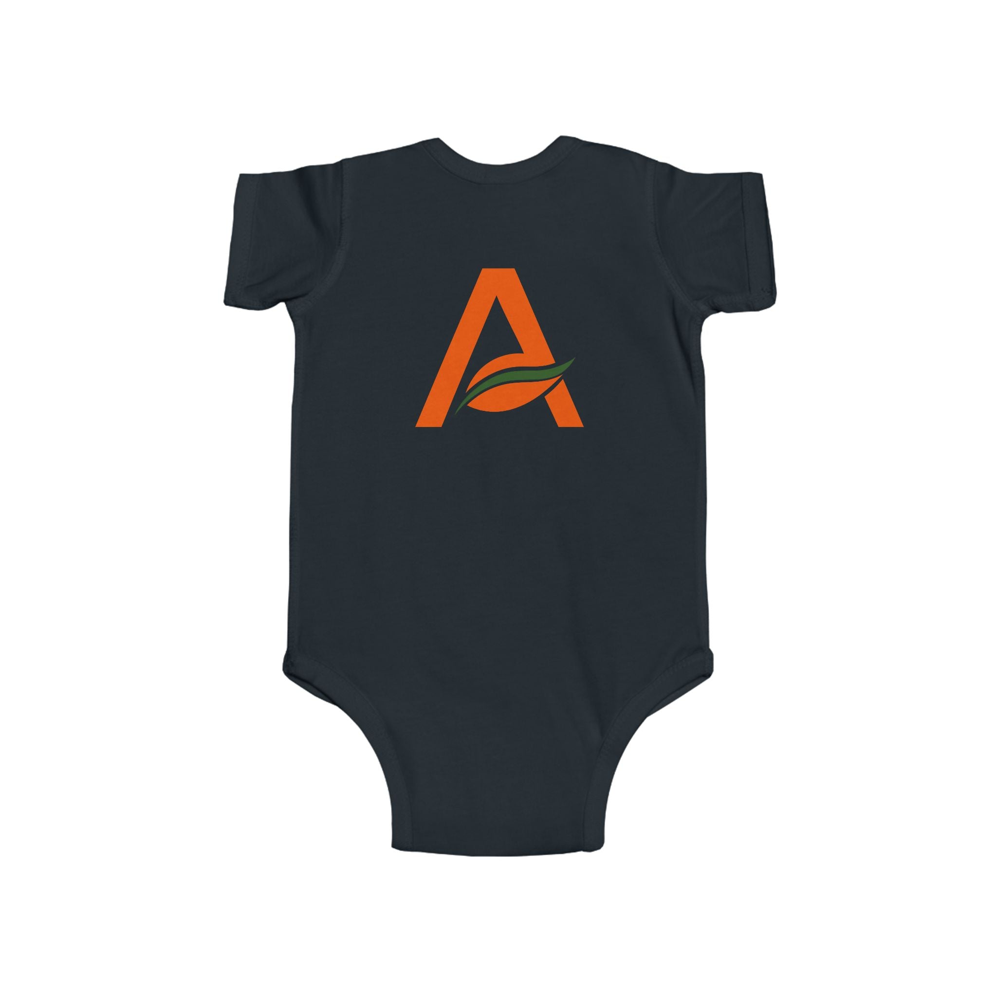 Infant Bodysuit with 'A' Logo & AYÍH Text – Baby Onesie