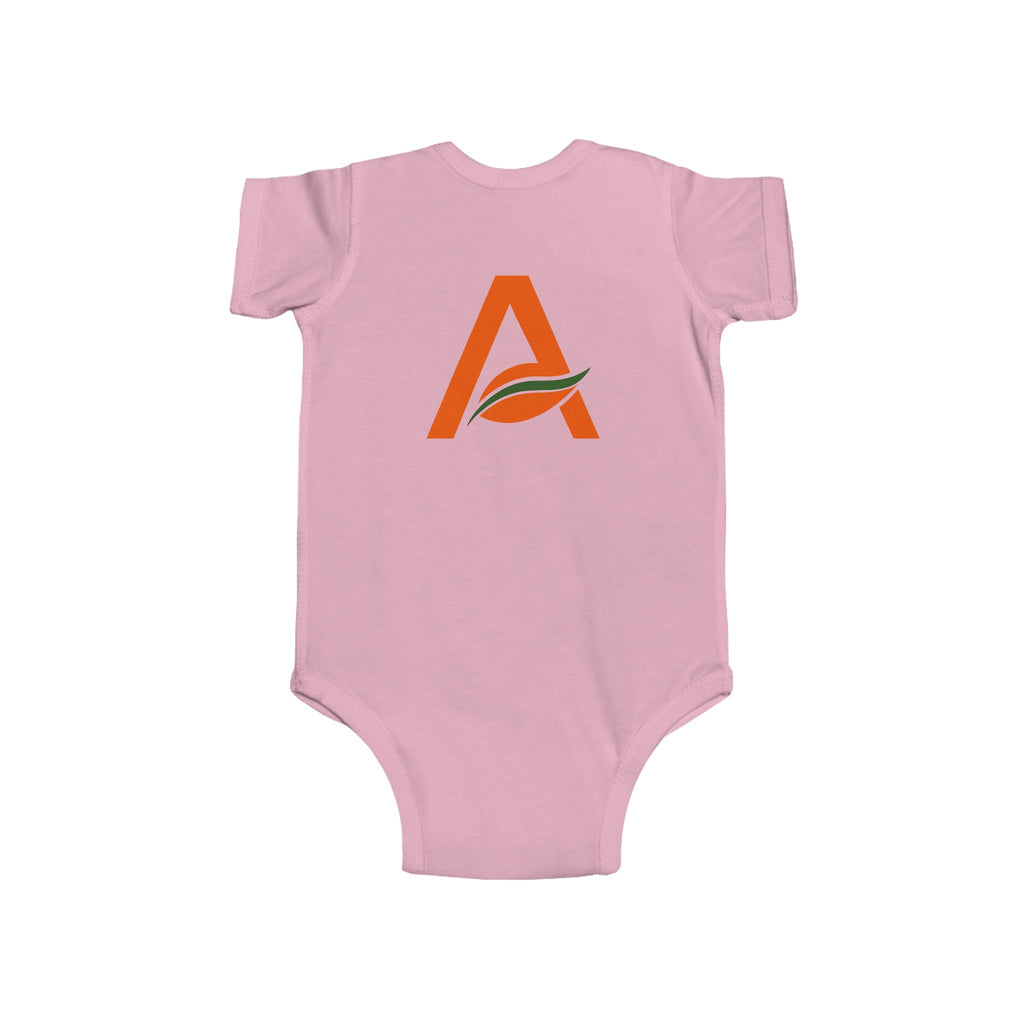 Infant Bodysuit with 'A' Logo & AYÍH Text – Baby Onesie