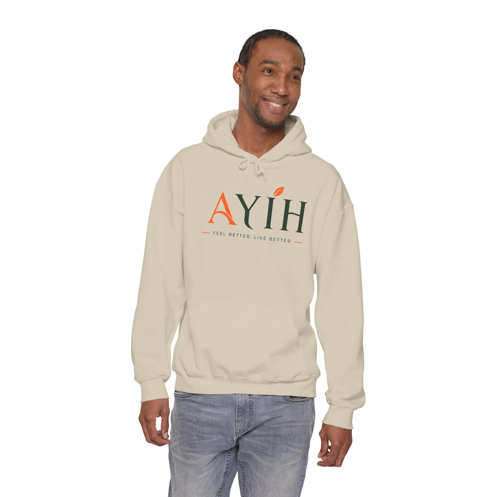 Adult AYIH Logo Hoodie — Feel Better, Live Better Branded Pullover