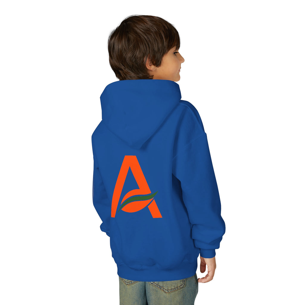 AYIH Logo Hoodie — Kids Unisex Pullover Sweatshirt, Minimal Lifestyle Graphic