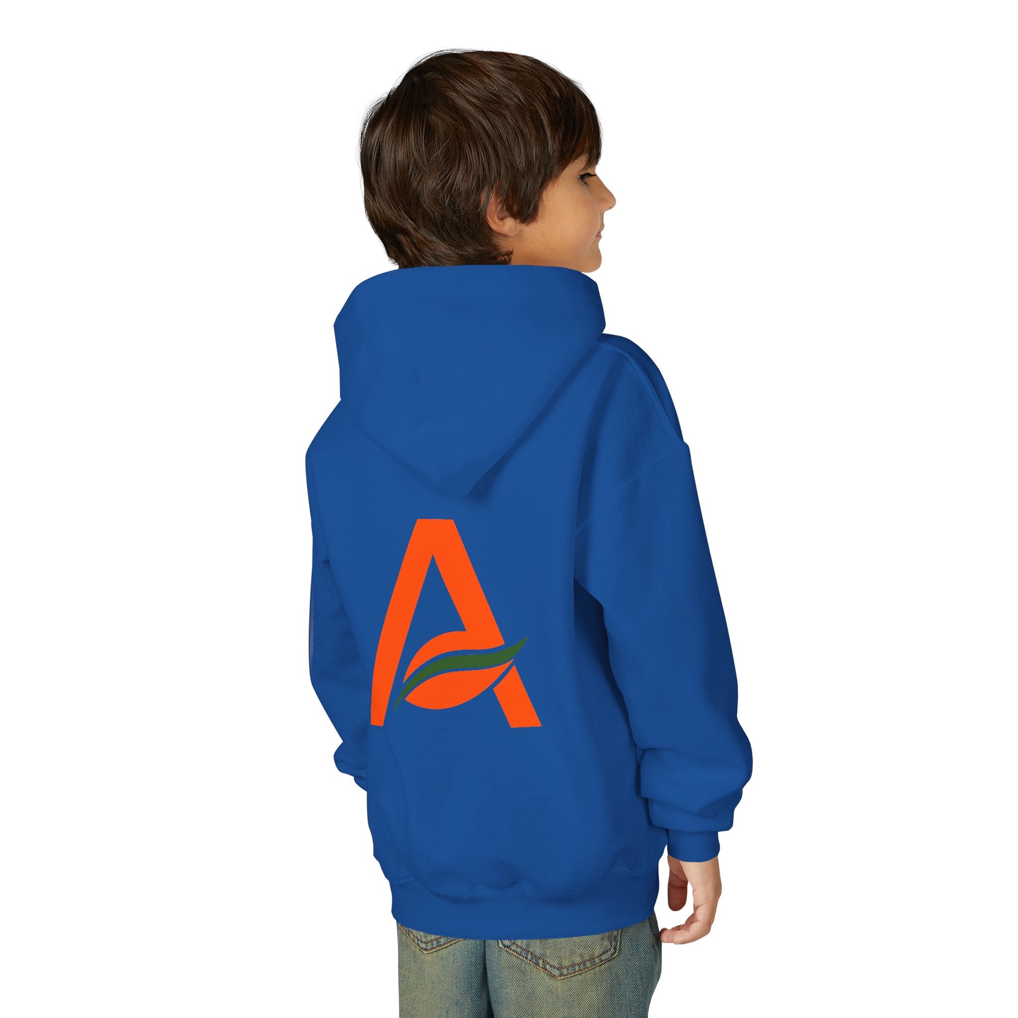 AYIH Logo Hoodie — Kids Unisex Pullover Sweatshirt, Minimal Lifestyle Graphic