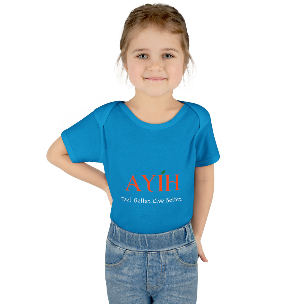 Baby Bodysuit - 'AYIH' Logo Infant One-Piece (Feel Better. Live Better.)