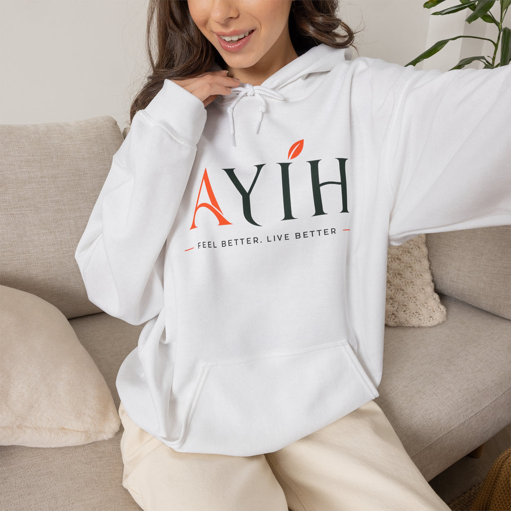 AYIH Logo Hoodie — Feel Better, Live Better Branded Pullover