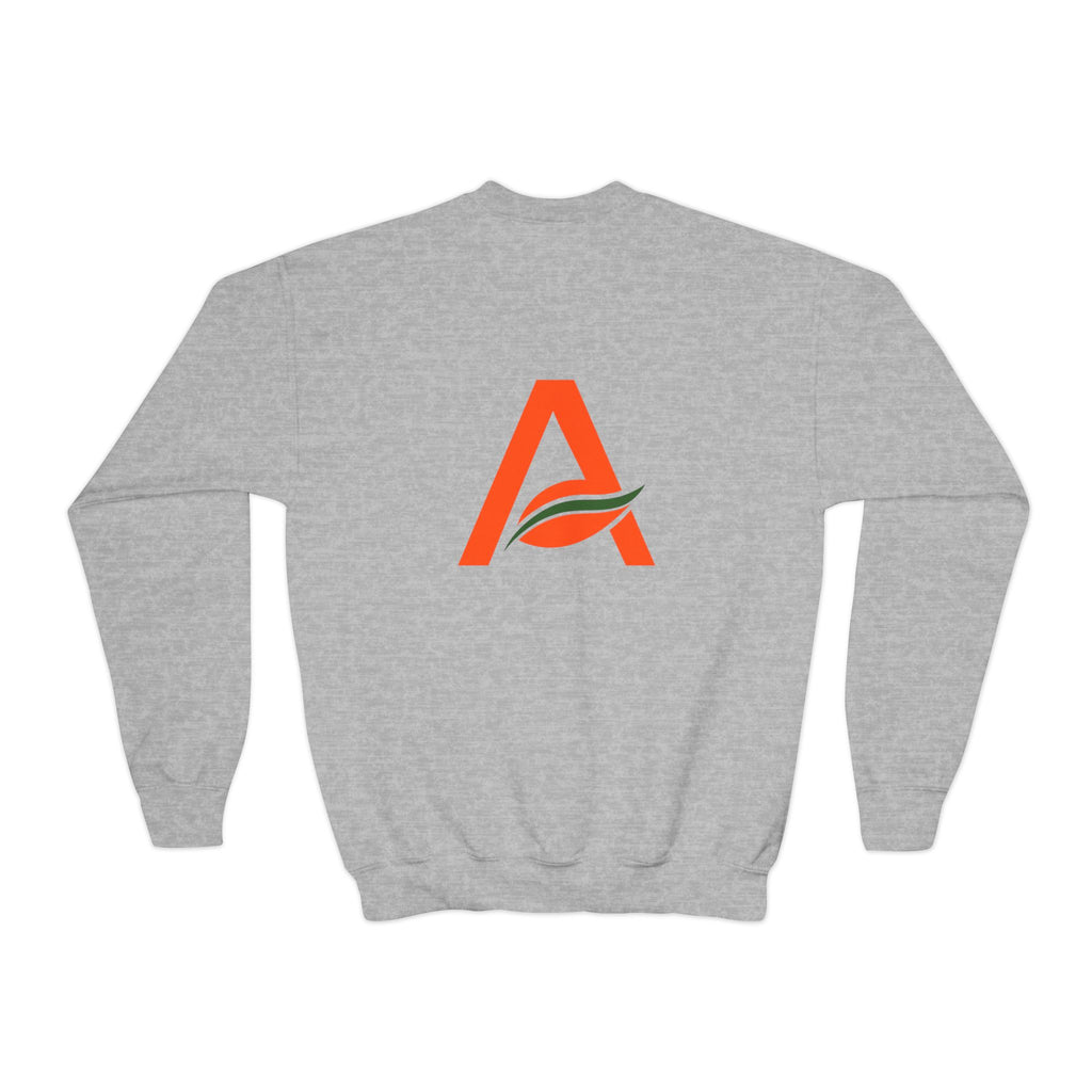 Big Kids Crewneck Sweatshirt — AYÍH Logo Pullover (Unisex)