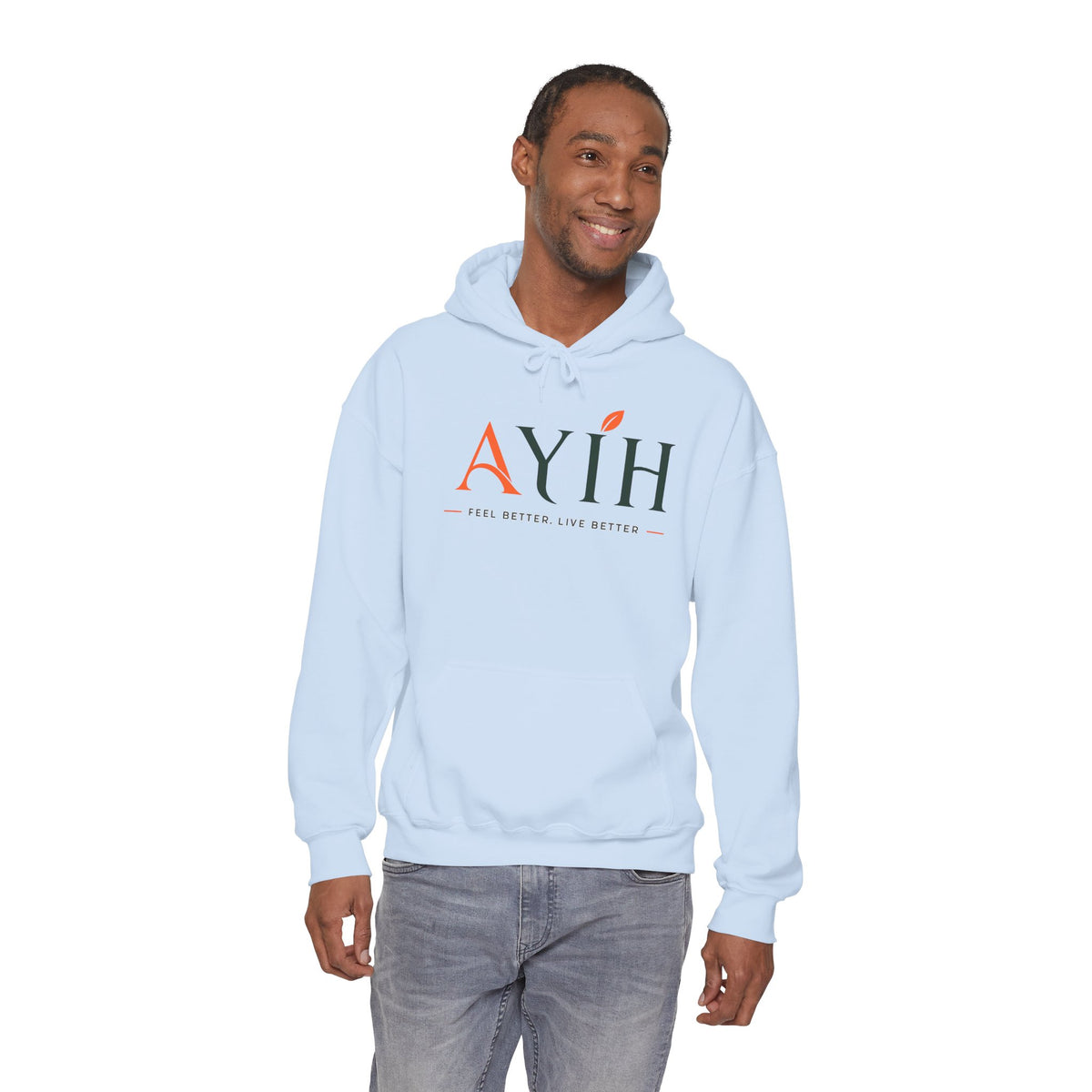 Adult AYIH Logo Hoodie — Feel Better, Live Better Branded Pullover