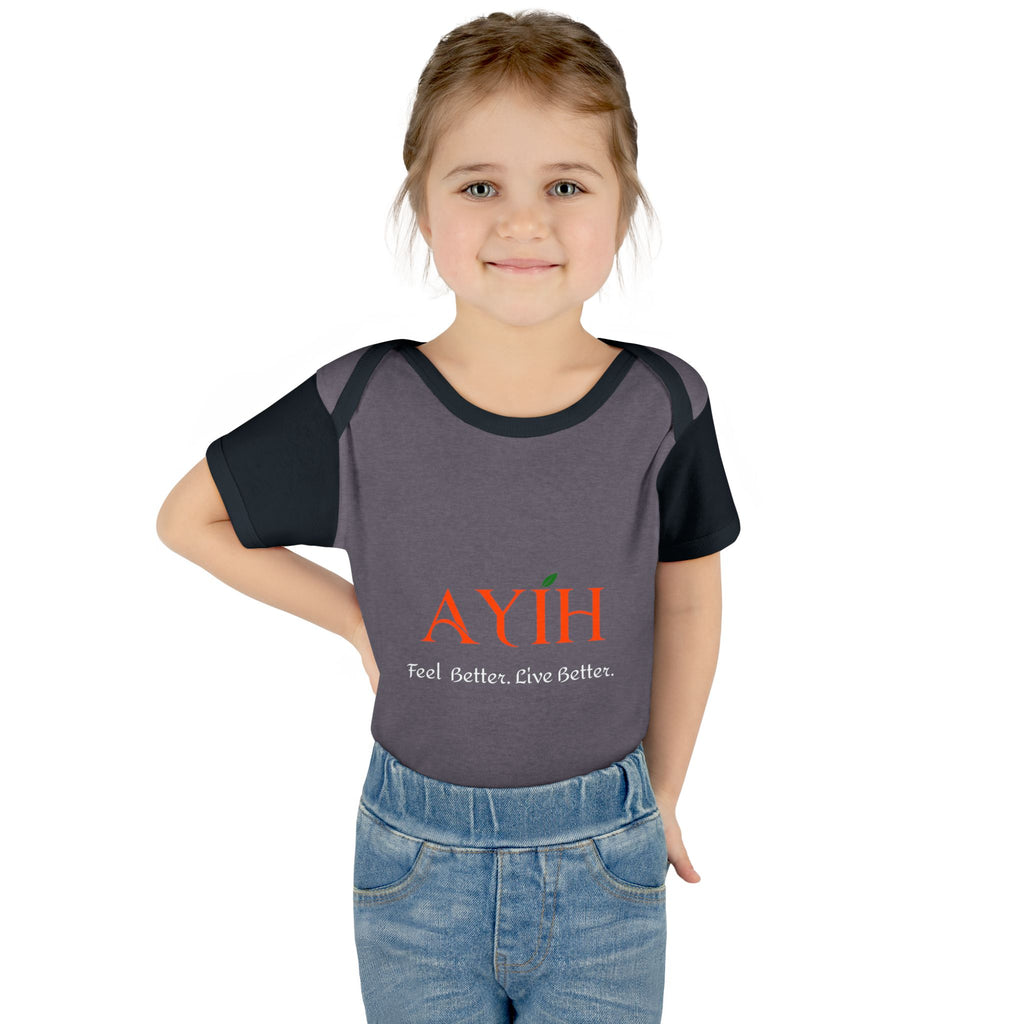 Baby Bodysuit - 'AYIH' Logo Infant One-Piece (Feel Better. Live Better.)