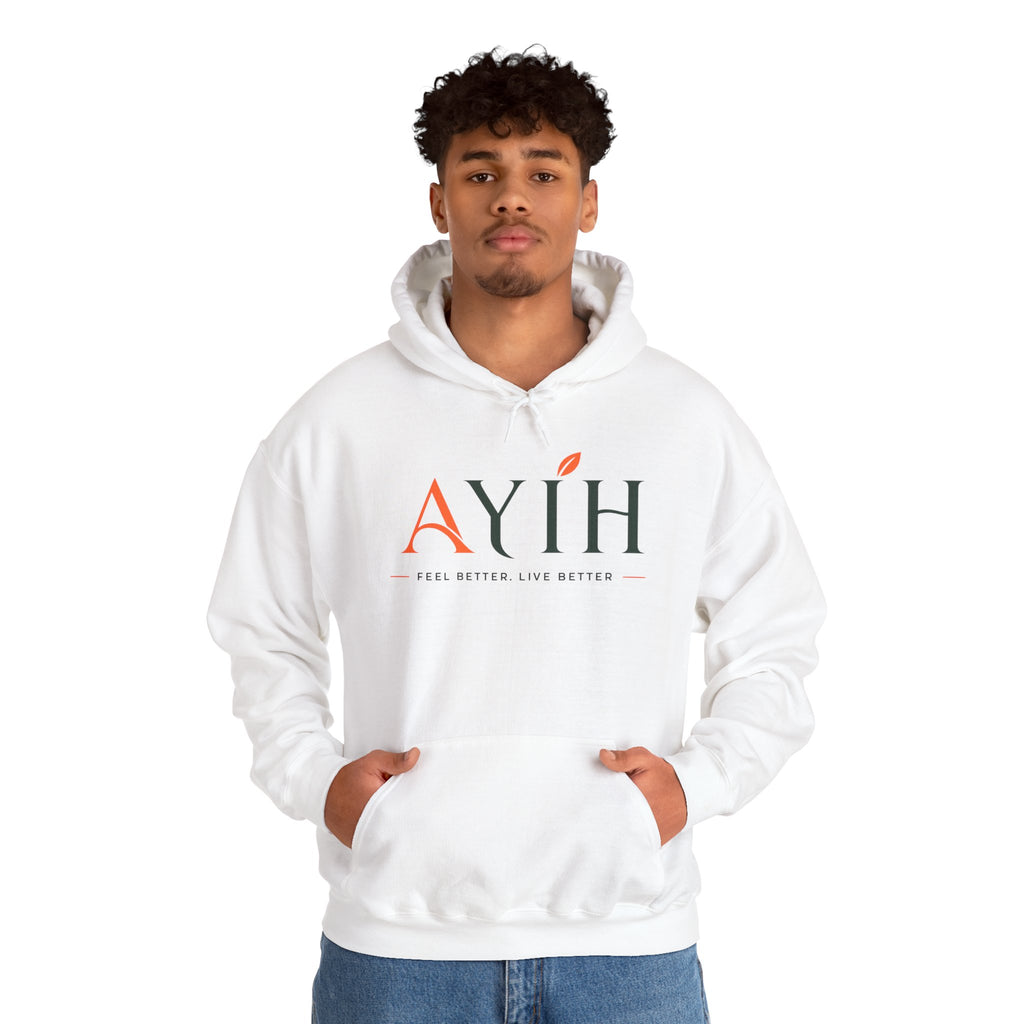 AYIH Logo Hoodie — Feel Better, Live Better Branded Pullover