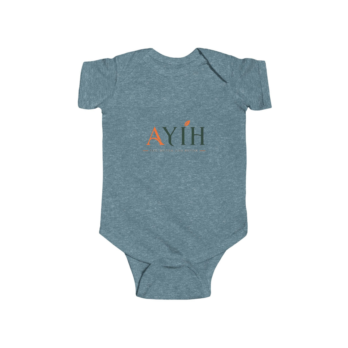 Infant Bodysuit with 'A' Logo & AYÍH Text – Baby Onesie