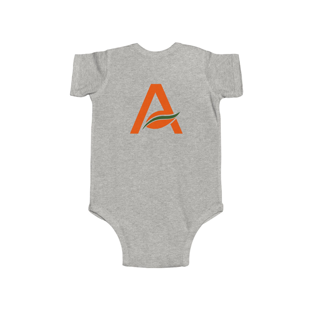 Infant Bodysuit with 'A' Logo & AYÍH Text – Baby Onesie