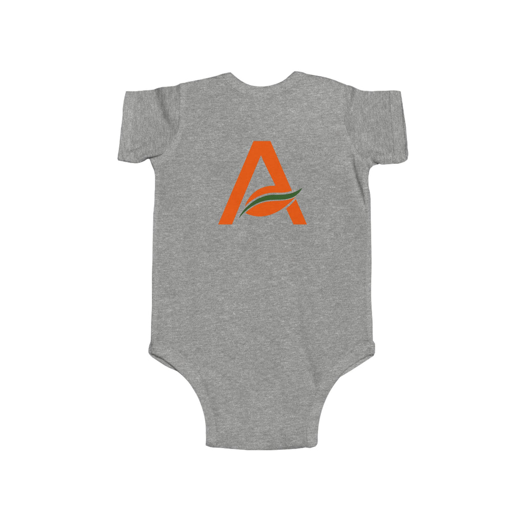 Infant Bodysuit with 'A' Logo & AYÍH Text – Baby Onesie