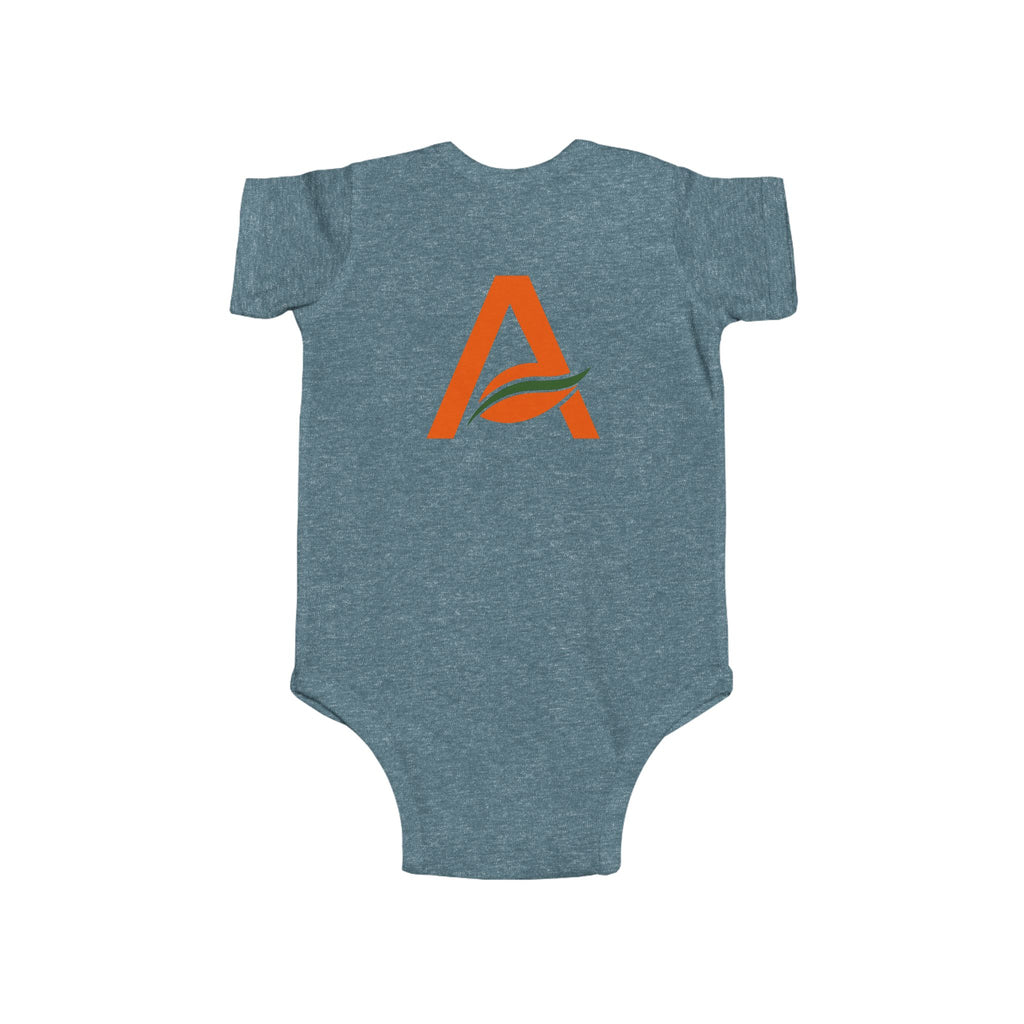 Infant Bodysuit with 'A' Logo & AYÍH Text – Baby Onesie