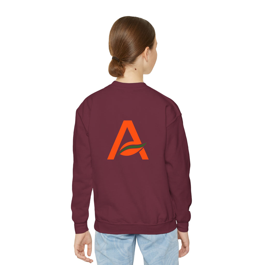 Big Kids Crewneck Sweatshirt — AYÍH Logo Pullover (Unisex)
