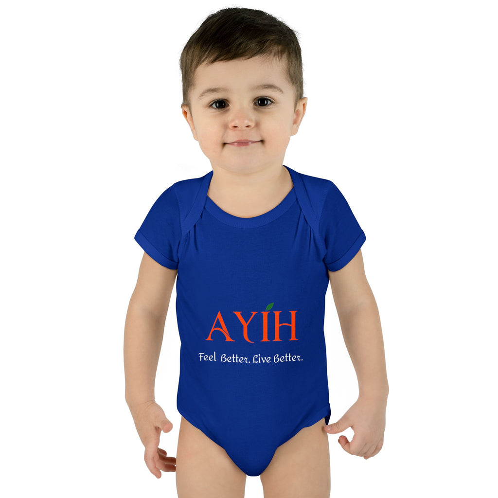 Baby Bodysuit - 'AYIH' Logo Infant One-Piece (Feel Better. Live Better.)