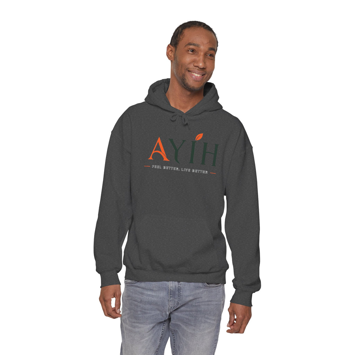 Adult AYIH Logo Hoodie — Feel Better, Live Better Branded Pullover