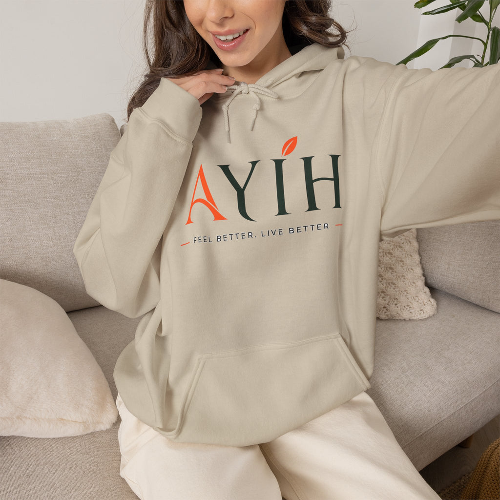 AYIH Logo Hoodie — Feel Better, Live Better Branded Pullover