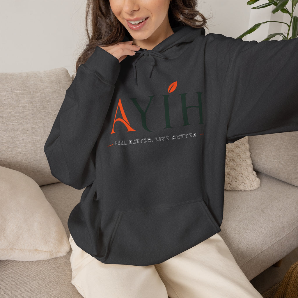 AYIH Logo Hoodie — Feel Better, Live Better Branded Pullover