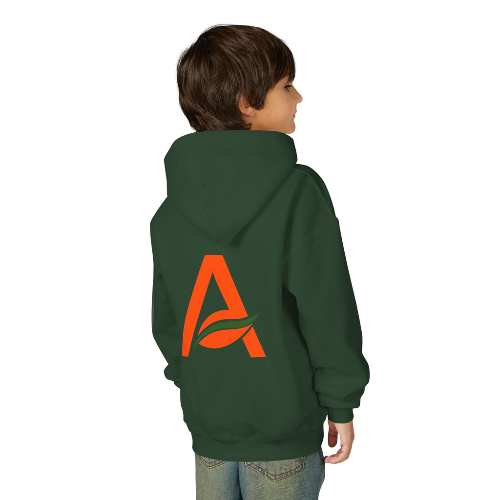 AYIH Logo Hoodie — Kids Unisex Pullover Sweatshirt, Minimal Lifestyle Graphic