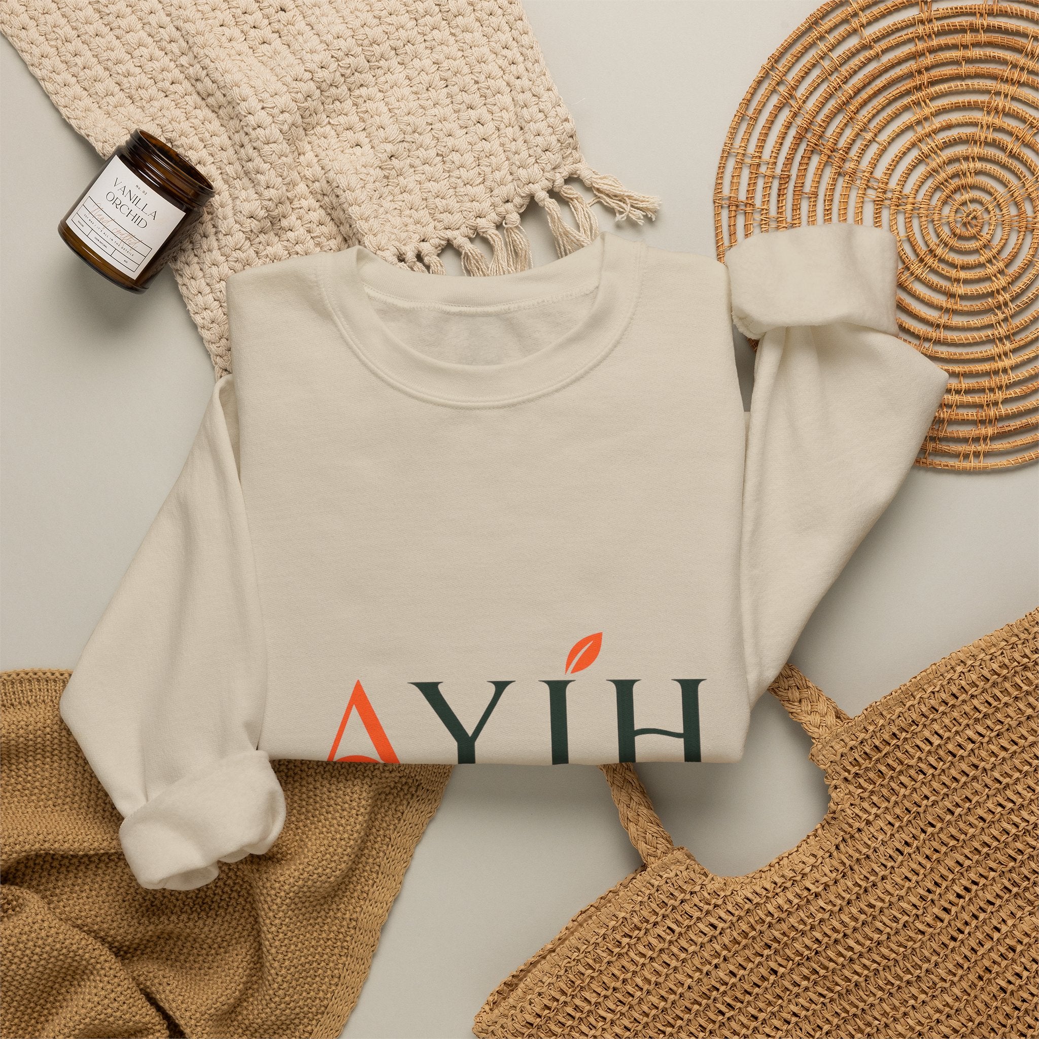 Adult Unisex Sweatshirt — AYIH "Feel Better, Live Better" Crewneck