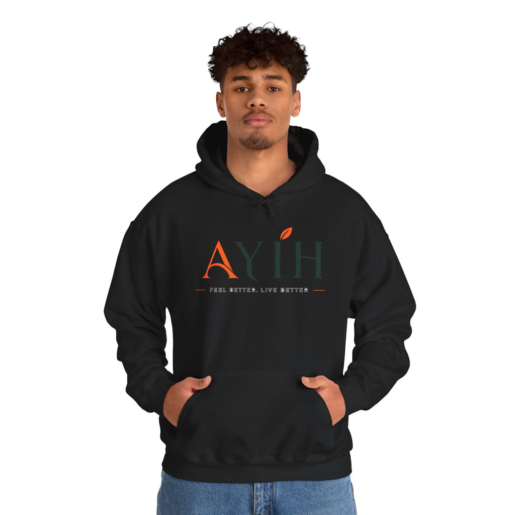 AYIH Logo Hoodie — Feel Better, Live Better Branded Pullover