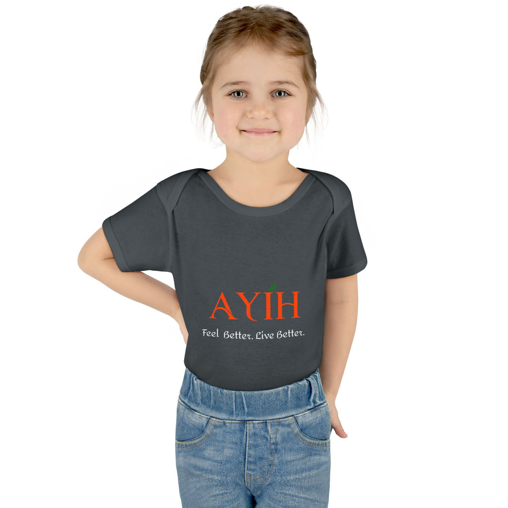 Baby Bodysuit - 'AYIH' Logo Infant One-Piece (Feel Better. Live Better.)