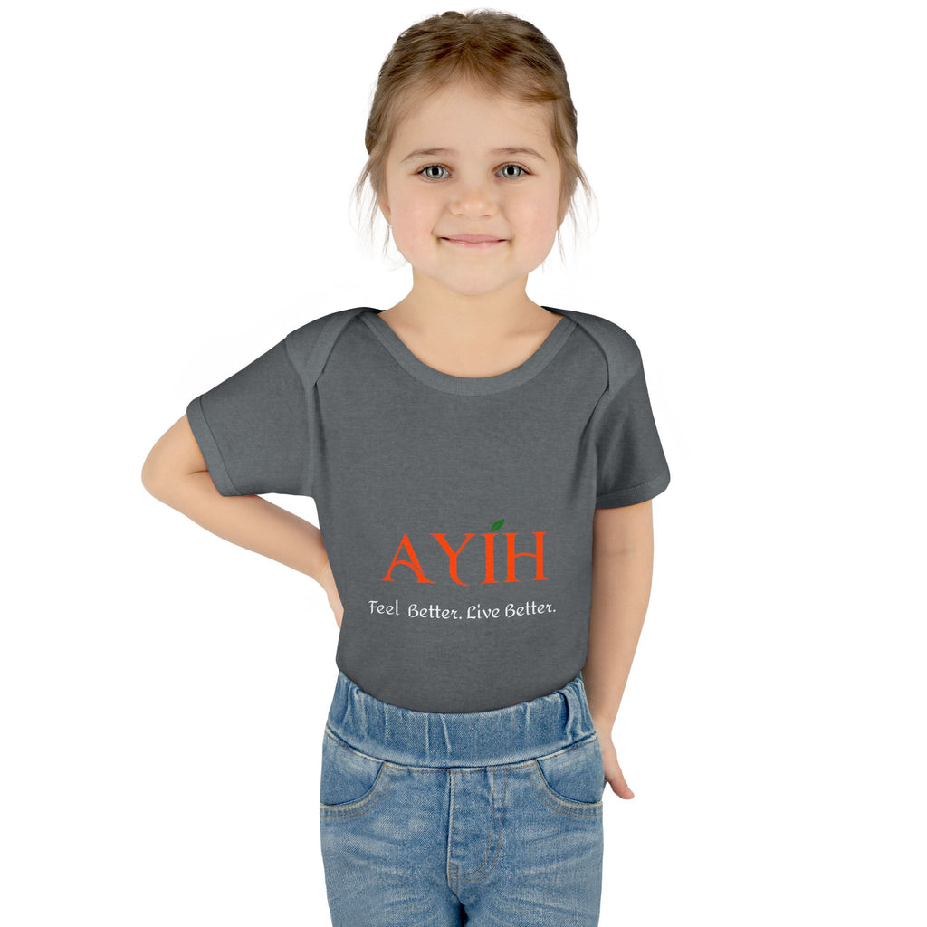 Baby Bodysuit - 'AYIH' Logo Infant One-Piece (Feel Better. Live Better.)