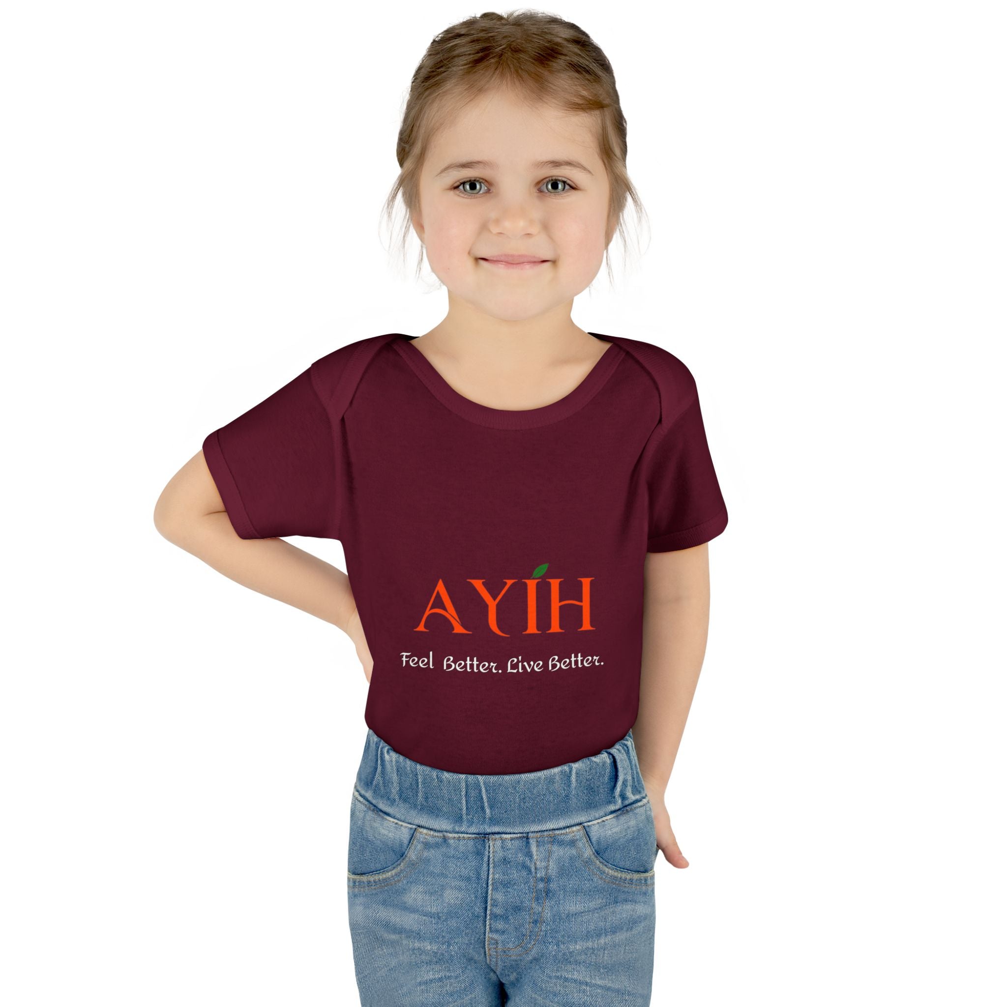 Baby Bodysuit - 'AYIH' Logo Infant One-Piece (Feel Better. Live Better.)