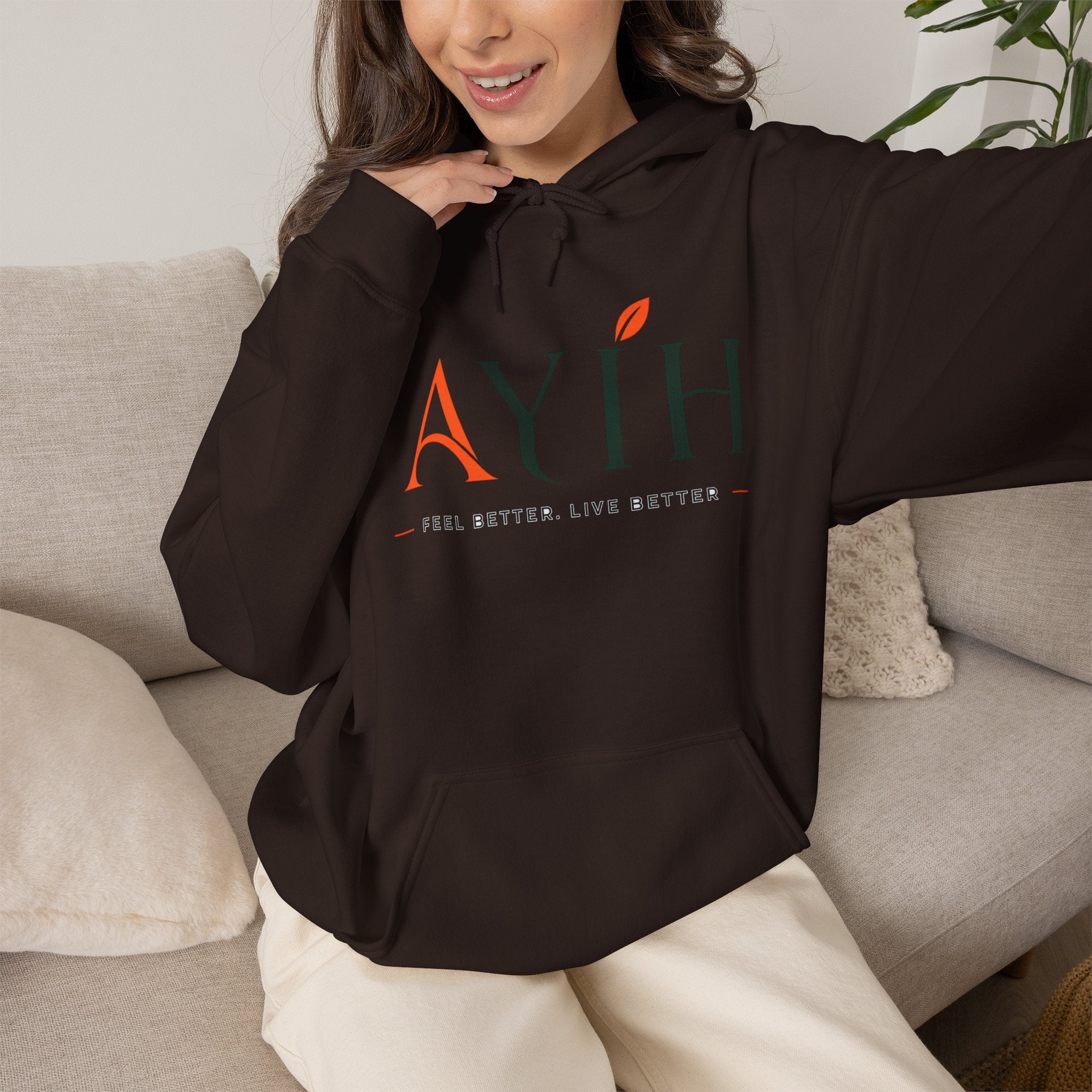 AYIH Logo Hoodie — Feel Better, Live Better Branded Pullover