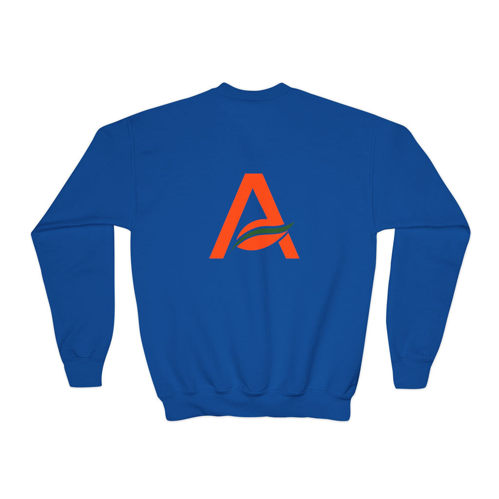 Big Kids Crewneck Sweatshirt — AYÍH Logo Pullover (Unisex)