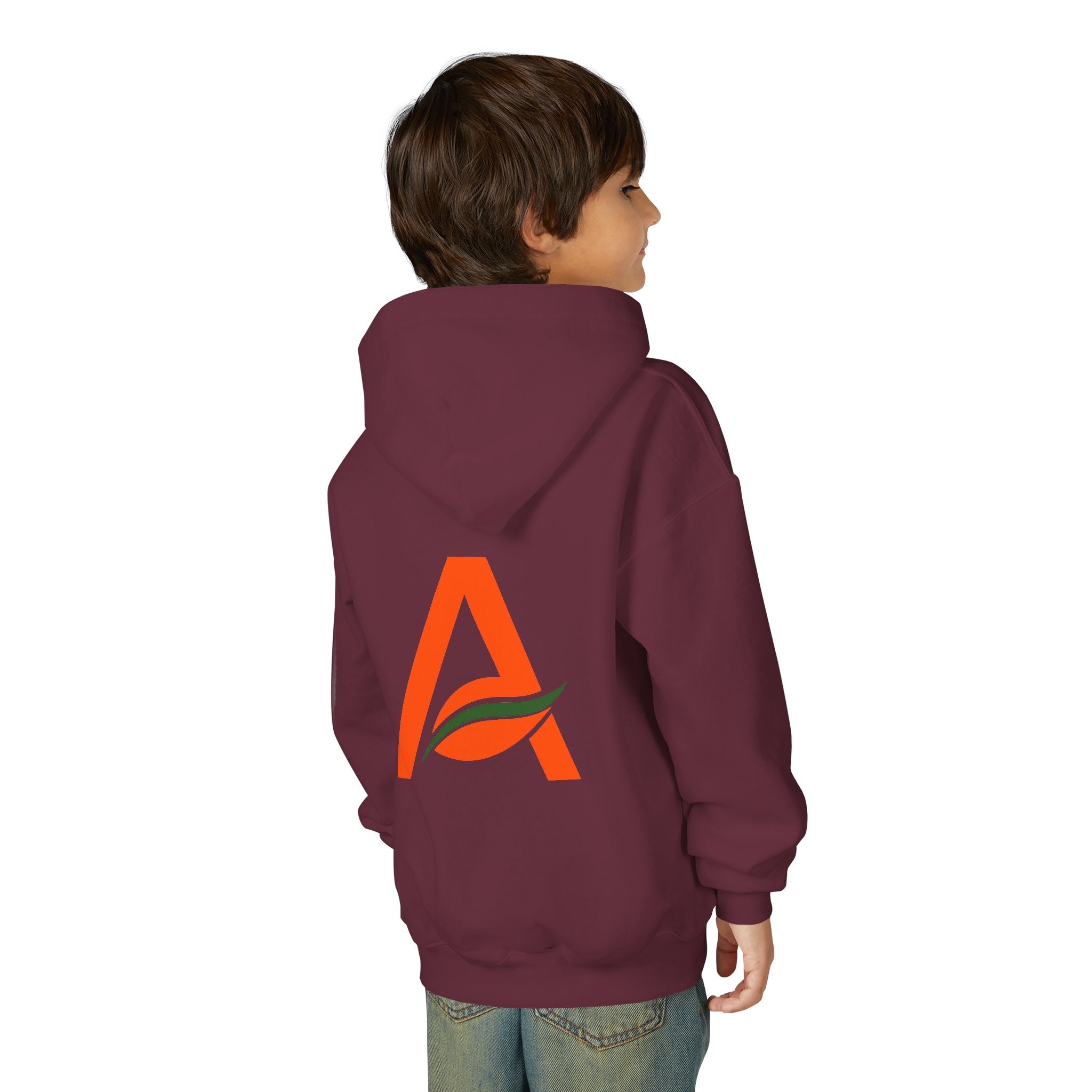 AYIH Logo Hoodie — Kids Unisex Pullover Sweatshirt, Minimal Lifestyle Graphic