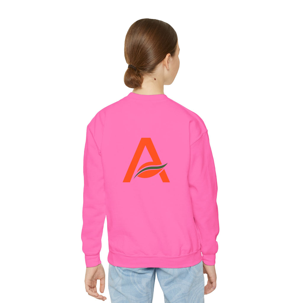 Big Kids Crewneck Sweatshirt — AYÍH Logo Pullover (Unisex)