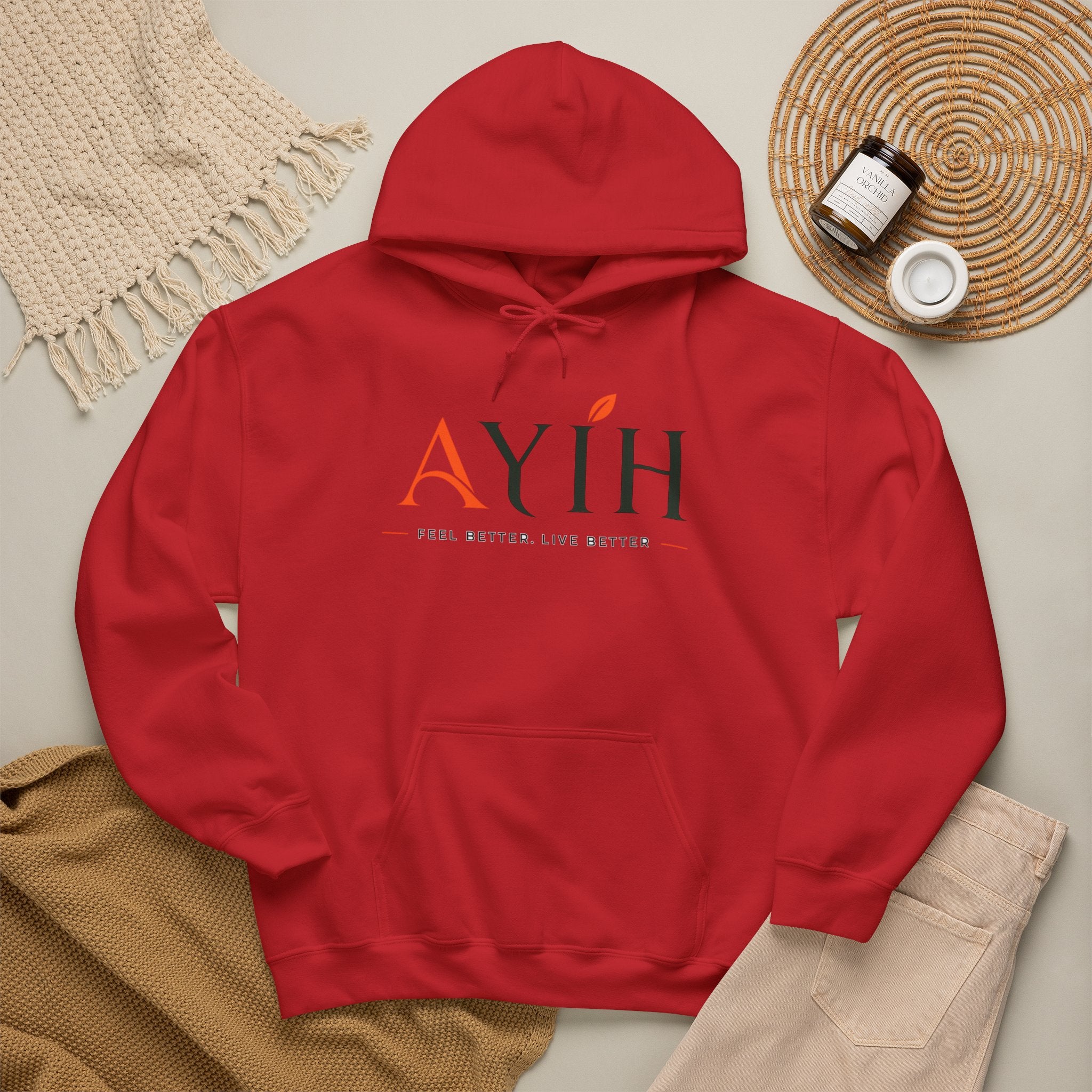 AYIH Logo Hoodie — Feel Better, Live Better Branded Pullover