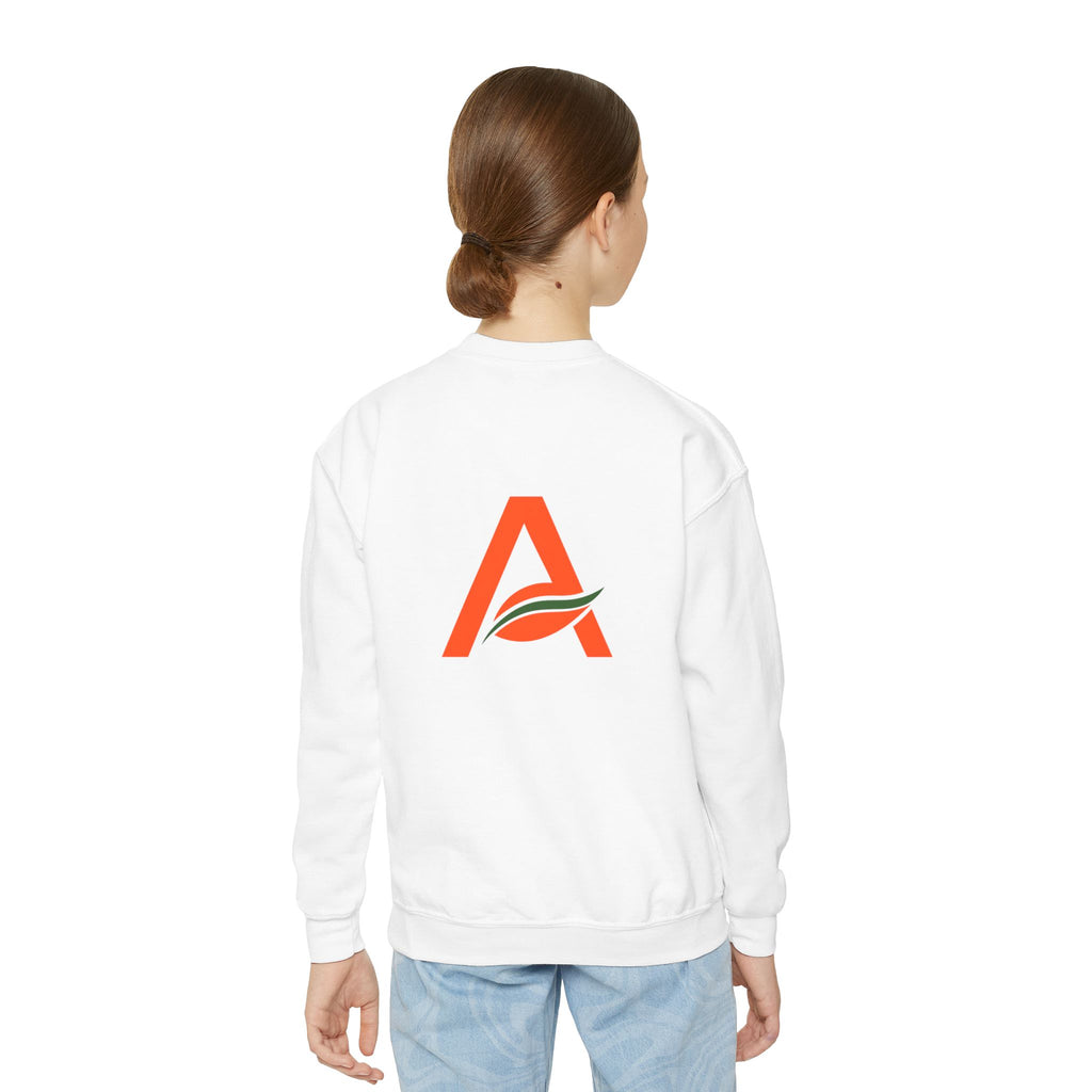 Big Kids Crewneck Sweatshirt — AYÍH Logo Pullover (Unisex)