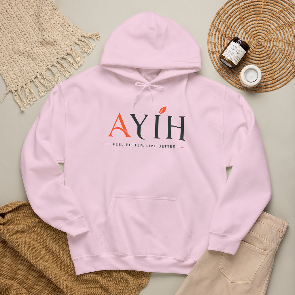 AYIH Logo Hoodie — Feel Better, Live Better Branded Pullover