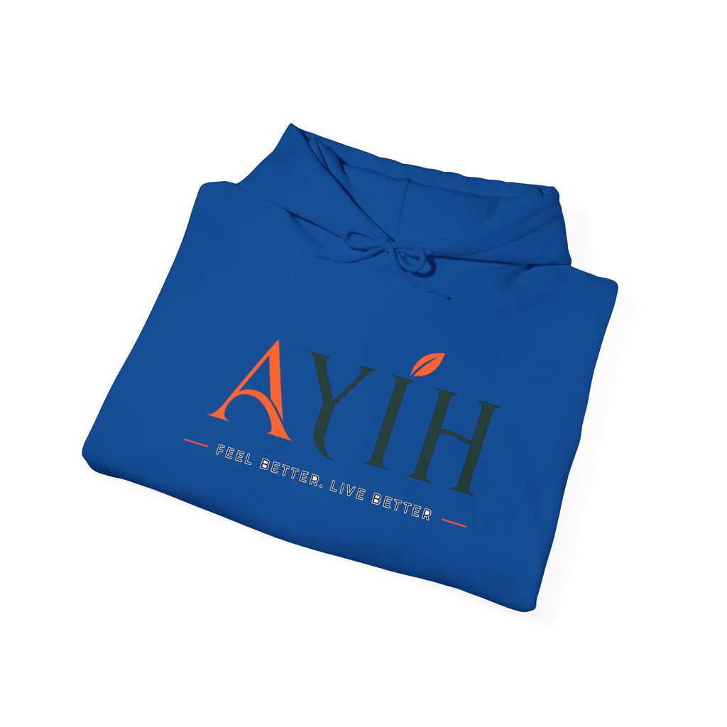 AYIH Logo Hoodie — Feel Better, Live Better Branded Pullover