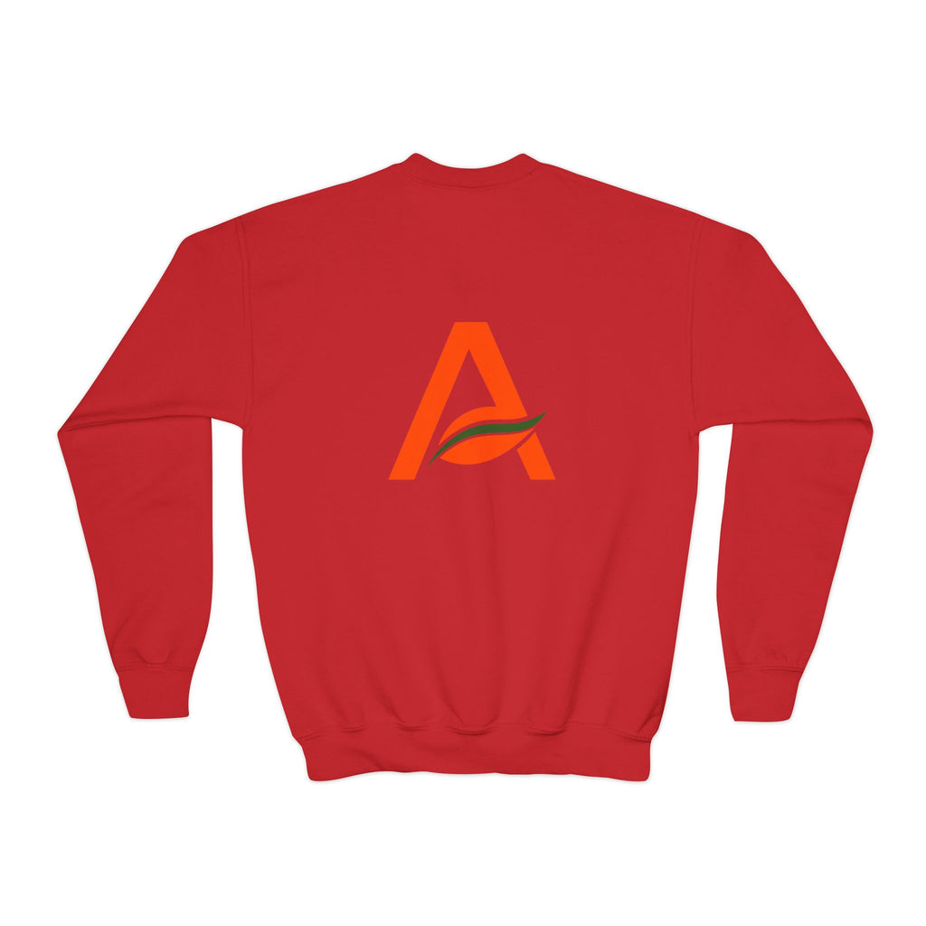 Big Kids Crewneck Sweatshirt — AYÍH Logo Pullover (Unisex)
