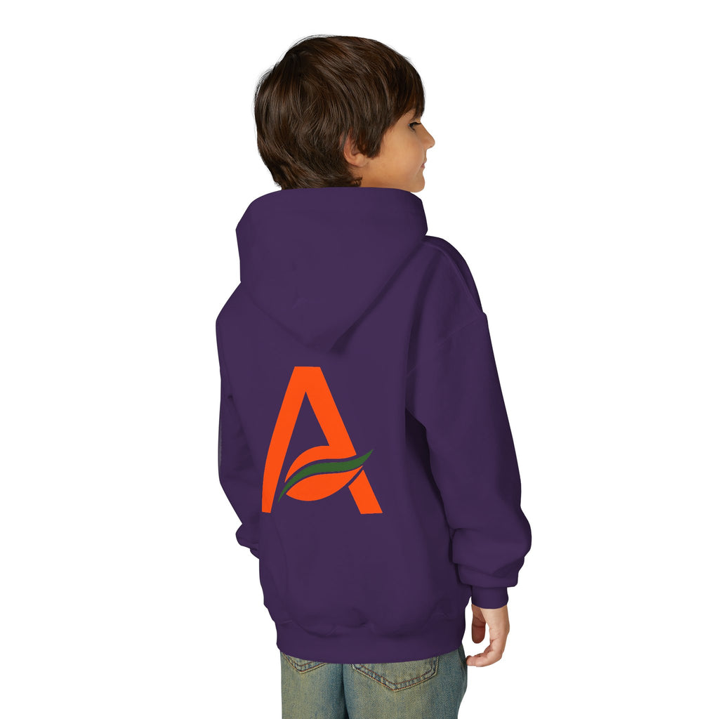 AYIH Logo Hoodie — Kids Unisex Pullover Sweatshirt, Minimal Lifestyle Graphic
