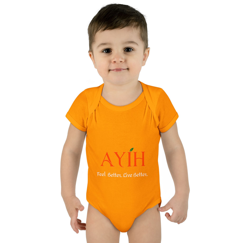 Baby Bodysuit - 'AYIH' Logo Infant One-Piece (Feel Better. Live Better.)