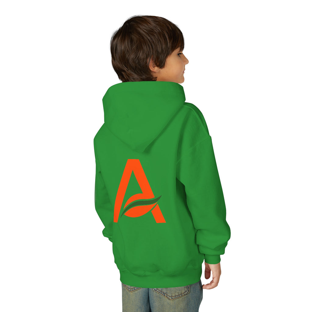 AYIH Logo Hoodie — Kids Unisex Pullover Sweatshirt, Minimal Lifestyle Graphic