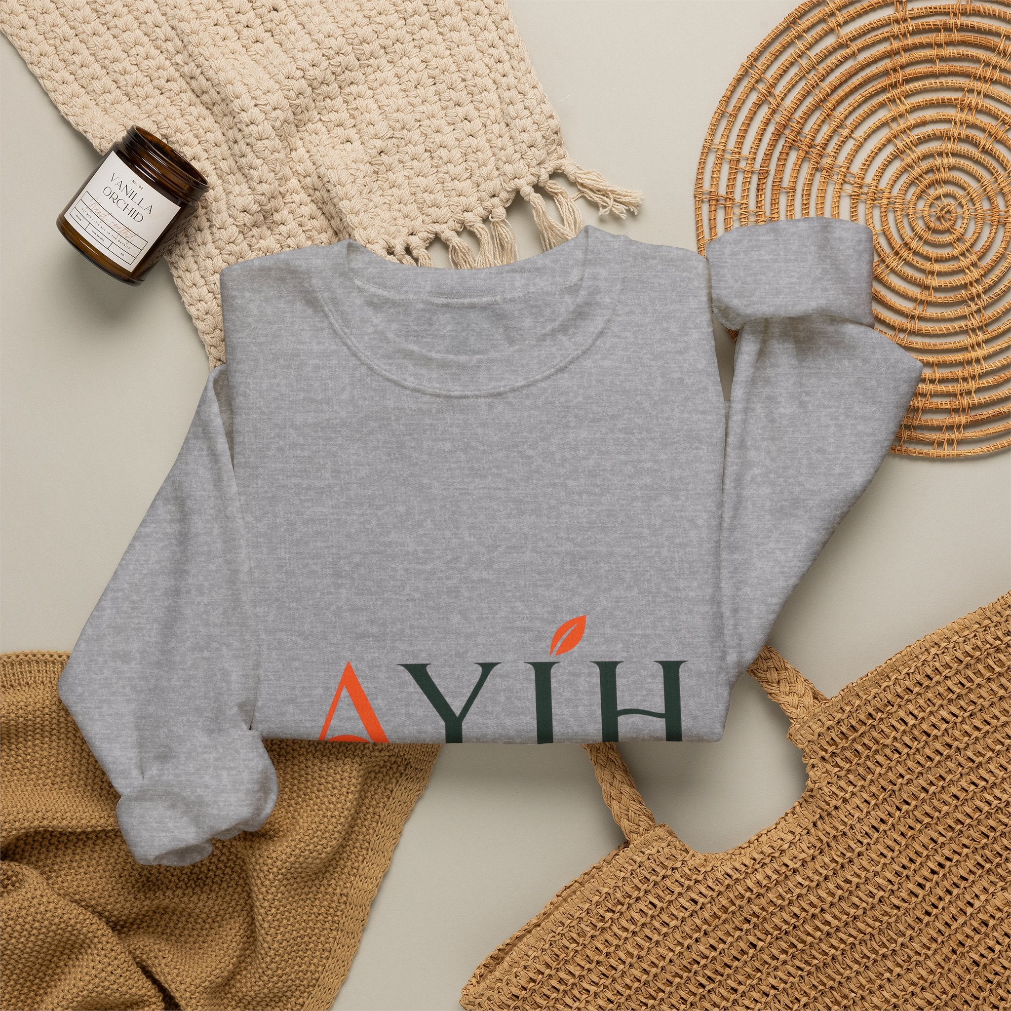 Adult Unisex Sweatshirt — AYIH "Feel Better, Live Better" Crewneck