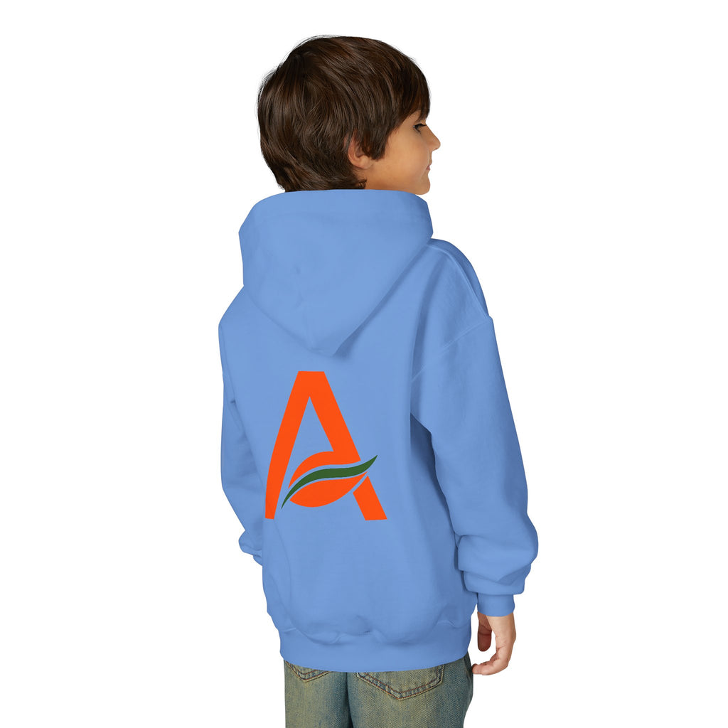 AYIH Logo Hoodie — Kids Unisex Pullover Sweatshirt, Minimal Lifestyle Graphic