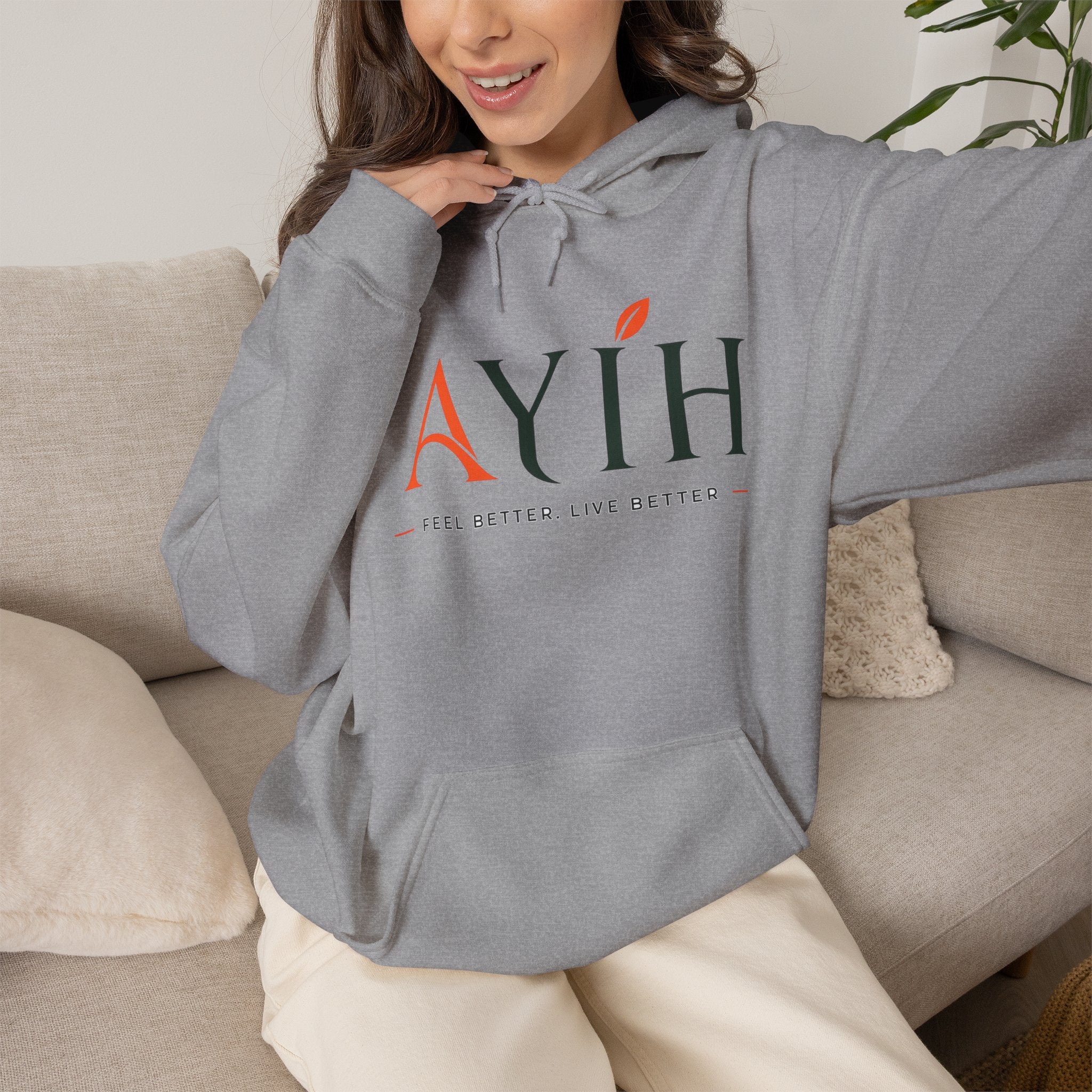 AYIH Logo Hoodie — Feel Better, Live Better Branded Pullover